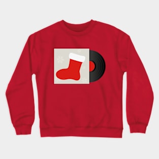 Winter Socks | Vinyl Music | Christmas Party Crewneck Sweatshirt